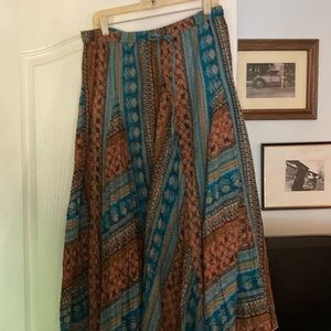Xl multi colored long skirt